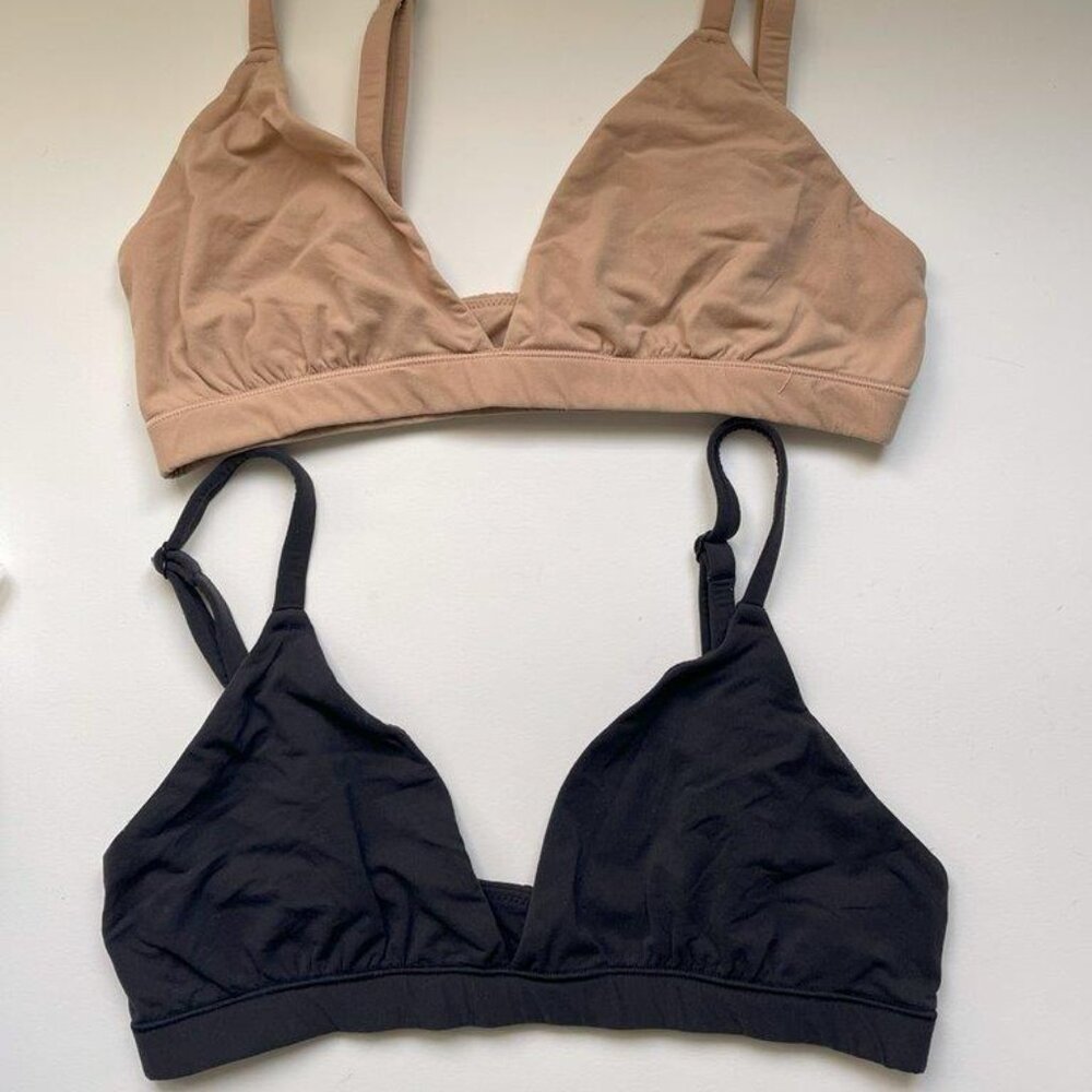 SKIMS Fits Everybody Triangle Bralettes - Small